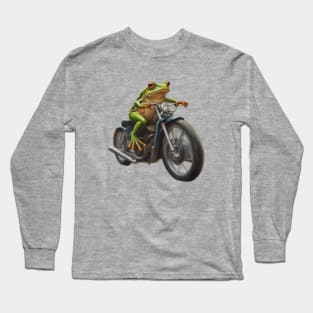 Frog on Bike Long Sleeve T-Shirt